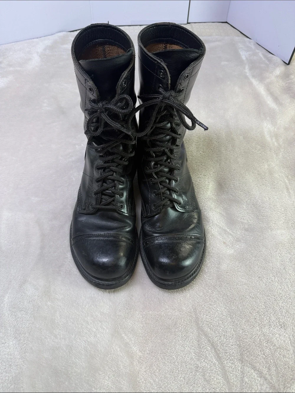 ⭐️Vtg Double H model 975 paratrooper style jump boots SZ 11D. EUC